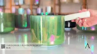 Chrysoprase & Platinum Alchemy&trade; Crystal Tones&reg; Quartz Singing Bowl 7