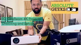 LG CineBeam 4K Projector Unboxing and Setup