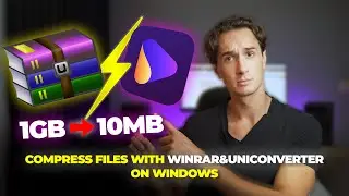 How to Highly Compress File Size using WinRAR and UniConverter