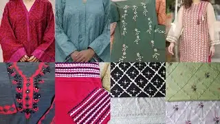 Most Trending 2022 💯 Beautiful Appliqu dresses for EID/Sindhi Tuk designs by silai karhai aik fun