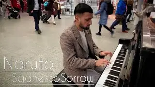 I played Sadness And Sorrow (Naruto) on out of tune piano in public