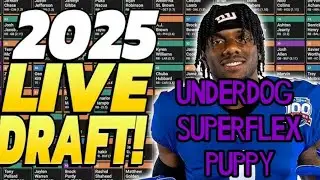 Professional  Fanatics is live! Superflex Puppy Live Draft(Underdog)
