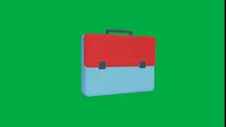 Briefcase Green Screen