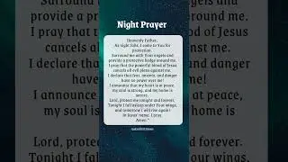 Night Prayer | A Prayer Before Sleep | Bedtime Prayer