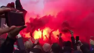 Incredible scenes as Liverpool arrive at Anfield