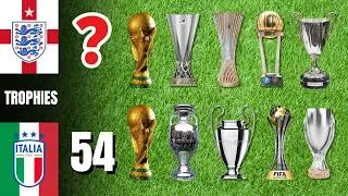 🇬🇧 England vs 🇮🇹 Italy: Who Has More Football Trophies? 🏆