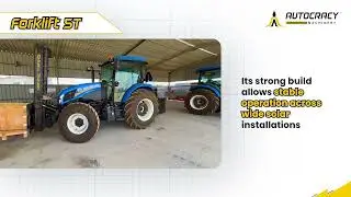 Tractor Mounted Material Handler for Solar Sites - Forklift 5T