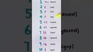 korean native counting numbers| #ubt #eps #epstopik #ubtexam #koreanlanguage #