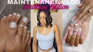 $2,000 BIRTHDAY MAINTENANCE VLOG| Nails , Lashes, Eyebrows + More