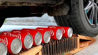 👉 Experiment Coke vs Nail vs Car 💦 Crushing Crunchy & Soft Things with Car ASMR! HP Crunchy