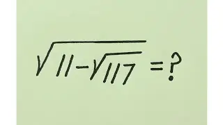 Japanese | Wonderful Olympiad Math Radical Simplification Question | Can you solve?