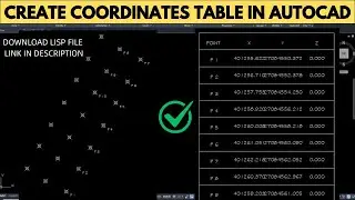 Создать таблицу координат в AutoCAD | Координаты в AutoCAD