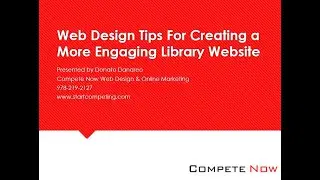 Library Website Design Tips and Examples Video Walkthrough/Webinar