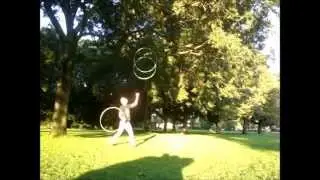 Juggling hoops; training snapshot / in progress.
