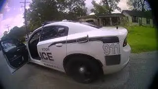 RAW | Vidor Police bodycam video appearing to show officer being bitten, shooting dog during attack