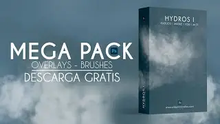 MEGA PACK #1 RECURSOS para #Photoshop I Overlays and Brushes  | GRATIS | FREE | HYDROS I | DESCARGA