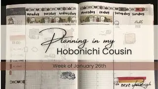 Plan with me | Hobonichi Cousin | week of January 26th | winter camping 