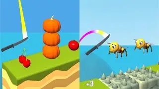 Knife Jump! Very Satisfying And Relaxing ASMR Slicing Game