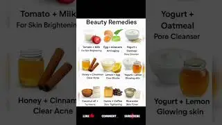 Natural Beauty Remedies #beautytips #skincare #cosmetics #makeup #diy#viral #shorts