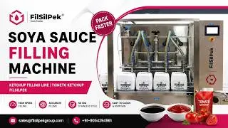 Soya Sauce Filling Machine, #ketchup filling Line, #tometoketchup - Filsilpek - +919054294961