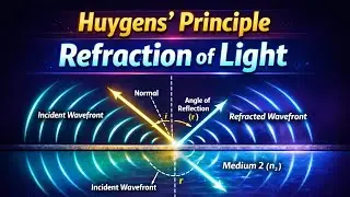 Law of Refraction Explained Using Huygens&rsquo; Principle | Physics Class 11