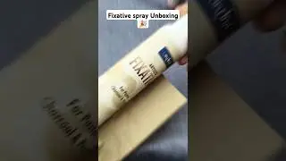 fixative spray unboxing and apply process 🤍 #fixativespray #drawing #unboxing #shortsviral #yt