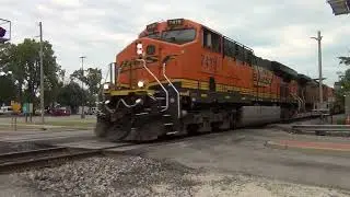 BNSF #7419 Leads EB Stacktrain. Olathe, KS 8/30/25