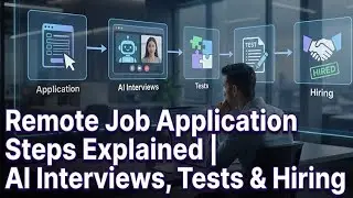 Remote Job Application Steps Explained | AI Interviews, Tests & Assessments #remotework