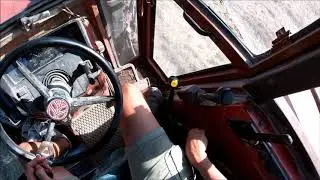Cab View | FIATAGRI 70-90 DT + Front Loader ANGELONI CF200 SPECIAL | ROUND BALES COLLECTION | 4K