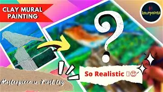 how to make a bird clay mural painting | easy step by step tutorial for beginners| 3D art kaurpaints