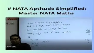 Quantitative Maths for NATA A-1