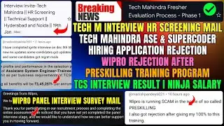 🔥Wipro Scam Mass Rejection After NGA Training | TechM HR Interview & ASE Rejected | TCS Ninja Salary