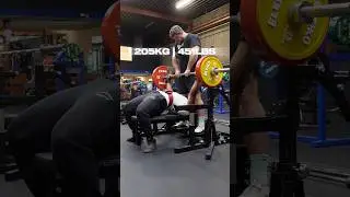 NEW BENCH PR!!!!! #gymmotivation #motivation #kwarktaz #gymshark #benchpress #fitness #sports