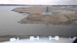 Landing at Reagan National, Washington D.C - Cockpit View