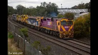 SSR T Class Farewell from Bendigo- N464, B76, T386, T381 and T363 on 9086- 4/11/25