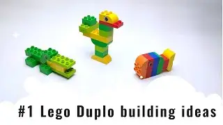 Lego Duplo building ideas #1 - duck, fish, crocodile
