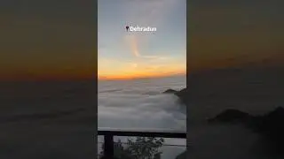 Sun set view from cloud end Mussoorie