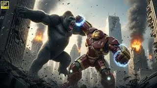 King Kong vs Hulk Buster: Epic Battle İn The City!