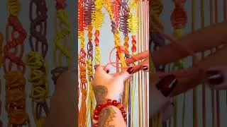 How to macrame this berry knot tassel pattern 💗 #macrame #tutorial