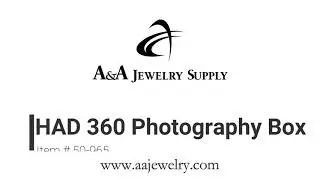 HAD 360 Photography Box for Jewelry With Turntable and Aerial Turning Stand