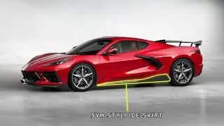 C8 CORVETTE | 5VM STYLE SIDE SKIRT SET | CARBON FIBER