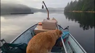 Cheryl and Honey boating back from post office