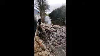 Exeter flooded road defender 200tdi