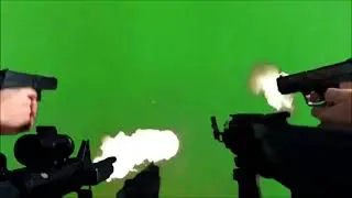 Gun green screen