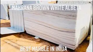 White marble in India. Wholesale price in India. Makrana brown albeta marble. Makrana albeta marble.