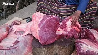 Powerfull Beef Cutting Skills 👌🍖 #super #cow #weal #idealcuts #beefball #mutton #iteam #tasty