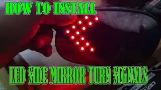 How To Install Side View Mirror Turn Signals 