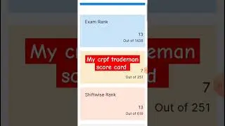 my crpf trademan result #shorts #crpf