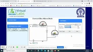 Draw the VI characteristics of Diode by virtual lab