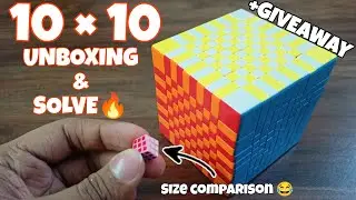 10&times;10 Rubik's cube unboxing & Solve | Everymonth GIVEAWAY | BLegend